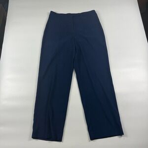 JM Collection Pants Women 10P Blue Stretch Flattering Fit Low Waist Straight Leg